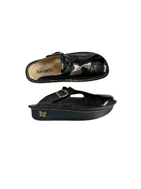 Algeria classic leather bronze dark brown slip on comfort clog shoes size 38